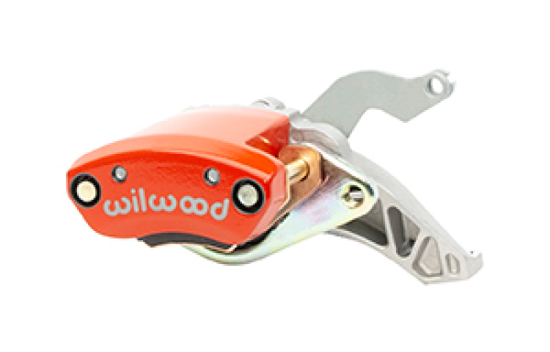 Wilwood Caliper - MC4 Mechanical Right Hand - Red 1.19in Piston 1.10in Rotor - Red - Mammoth Racing -