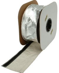 DEI Heat Shroud 2-1/2in x 50ft Spool - Aluminized Sleeving-Hook and Loop Edge - Mammoth Racing -
