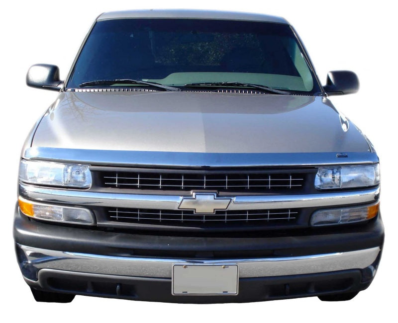 AVS 88-00 Chevy CK High Profile Hood Shield - Chrome - Mammoth Racing -