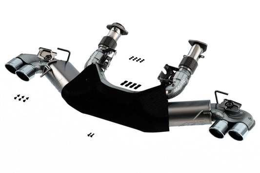 Borla 2020 Chevrolet Corvette C8 6.2L ATAK 3in Exhaust System Dual Round A/C Tips 4inx 4.75in - My Store