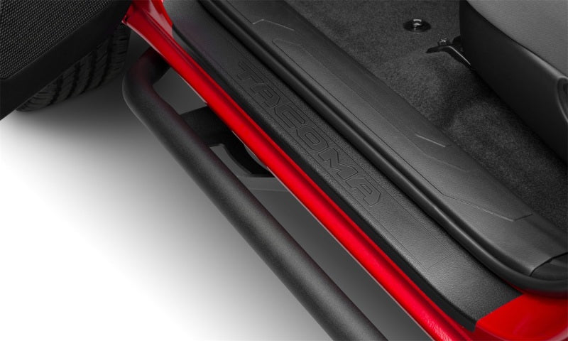 N-Fab Trail Slider Steps 16-20 Toyota Tacoma Crew Cab All Beds - SRW - Textured Black - Mammoth Racing -