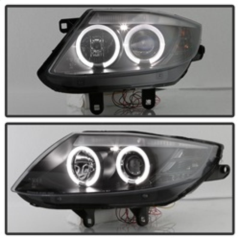 Spyder BMW Z4 03-08 Projector Headlights Xenon/HID Model Only - LED Halo Black PRO-YD-BMWZ403-HID-BK - Mammoth Racing -