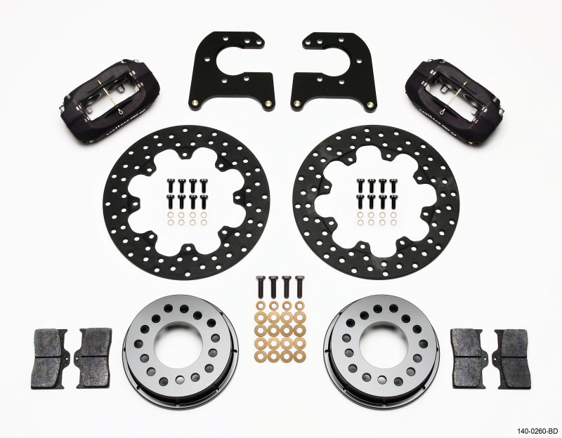 Wilwood Forged Dynalite Rear Drag Kit Drilled Rotor Mopar-Dana 2.36in Offset - Mammoth Racing -