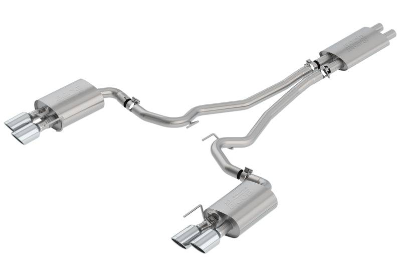 Borla 2018-2022 Ford Mustang GT Cat-Back Exhaust System Touring- Rolled Polished Tips - Mammoth Racing -