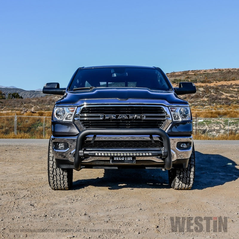 Westin 2019 Ram 1500 (Excl. Classic and Rebel) Contour LED DRL Bull Bar - Textured Black - Mammoth Racing -