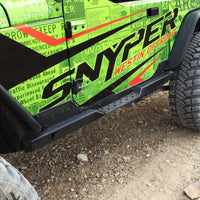 Westin/Snyper 07-17 Jeep Wrangler Rock Slider Steps - Textured Black - Mammoth Racing -