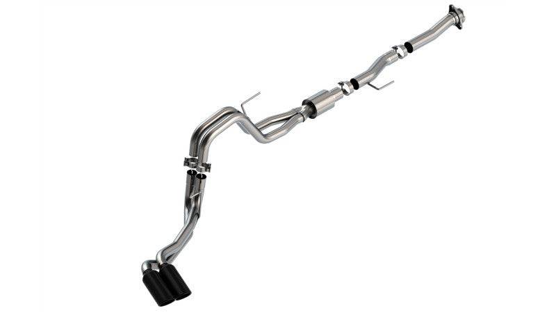 Borla F-150 2021 5.0L 2dr RC SB (122.8 WB) XL/XLT 3/2.25 DSE Cat-Back ATAK Black Chrome Tips - Mammoth Racing -