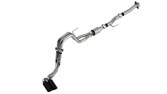 Borla F-150 2021 5.0L 2dr RC SB (122.8 WB) XL/XLT 3/2.25 DSE Cat-Back ATAK Black Chrome Tips - Mammoth Racing -