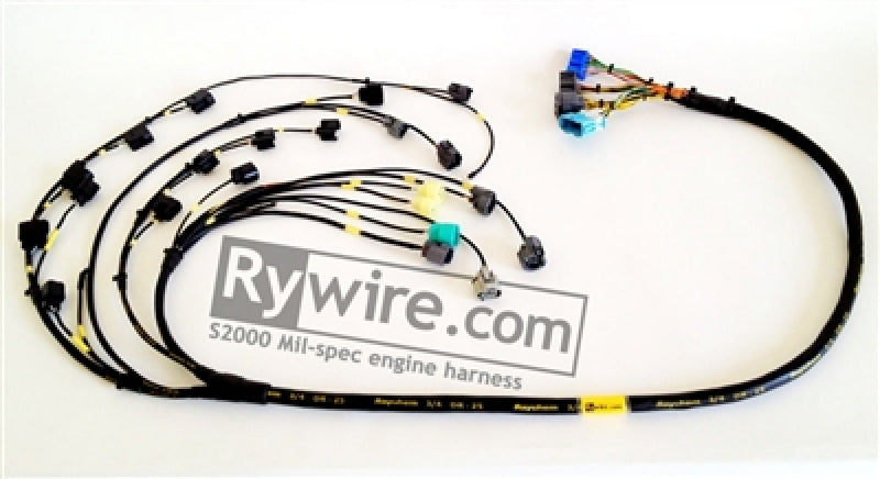 Rywire Honda S2000 AP1/AP2 (Early) Mil-Spec Engine Harness w/Quick Disconnect/OE Coils/Inj/ECU Plugs - Mammoth Racing -