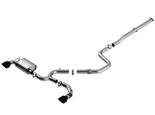 Borla 19-20 Hyundai Veloster N 2.0L I4 MT FWD 2DR 3in ATAK CatBack Exhaust w/ Black Chrome Tips - Mammoth Racing -