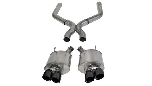 Corsa 13-13 Ford Mustang Shelby GT500 5.8L V8 Black Sport Axle-Back + XO Exhaust - Mammoth Racing -