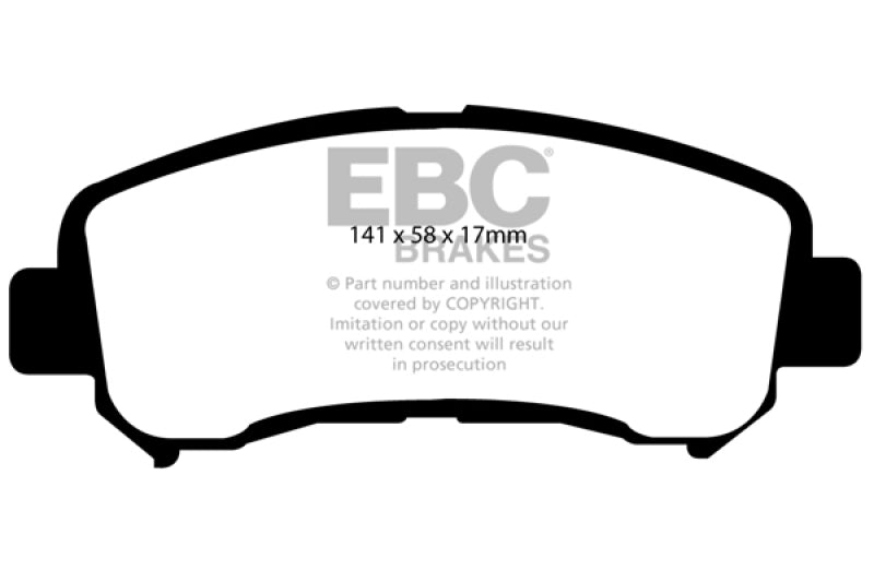 EBC 14+ Nissan Juke 1.6 Turbo Nismo RS Redstuff Front Brake Pads - My Store