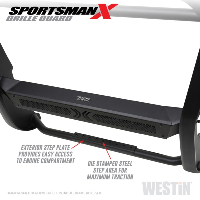 Westin 15-20 Chevy Suburban/Tahoe Sportsman X Grille Guard - Textured Black - Mammoth Racing -