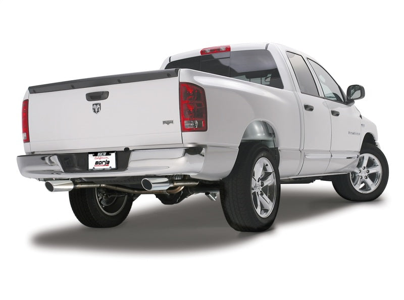 Borla 09-13 Dodge RAM 1500 5.7L CC/SB w/Fact Sngl Exh C/B 3x2.5in Single Round Rolled Split Rear - My Store