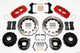 Wilwood Aero4 Rear P-Brake Kit 14.00in Drilled Red Chevy 12 Bolt w/ C-Clips - Mammoth Racing -