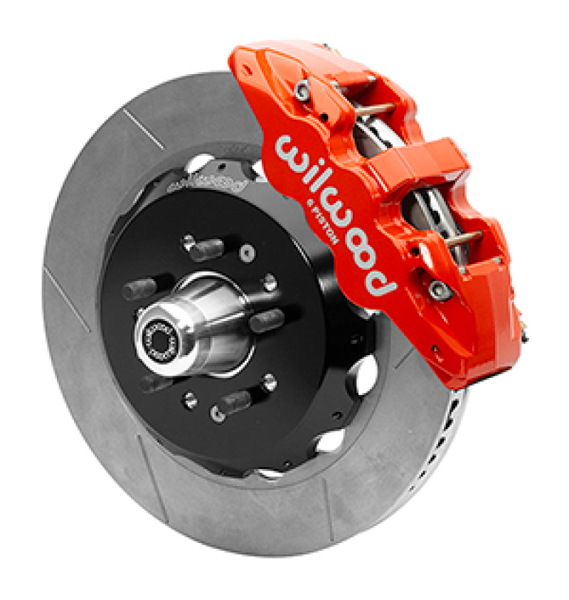 Wilwood 55-57 Chevy Bel Air Aerolite 6R Kit, 5 x 4.50in/4.75in Hub - 14.00 Slotted Rotor - Red - My Store