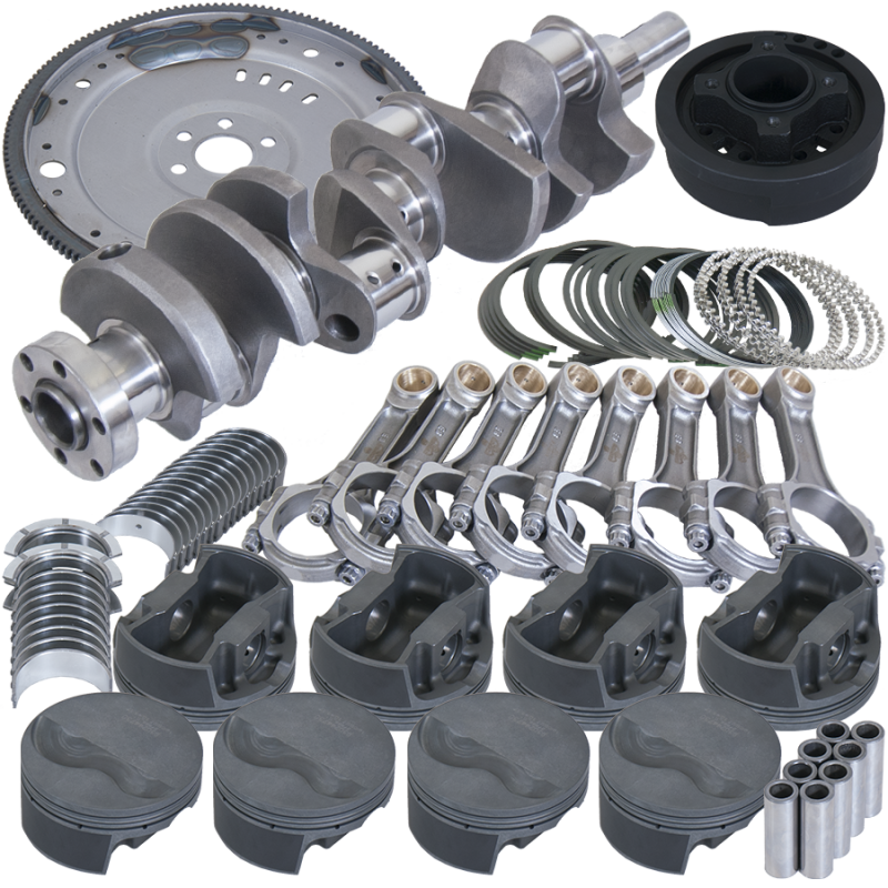 Eagle Ford 302 V-Rib Belt 157 Tooth Flexplate Balanced Rotating Assembly - 5.400in I-Beam +.040 Bore - Mammoth Racing -