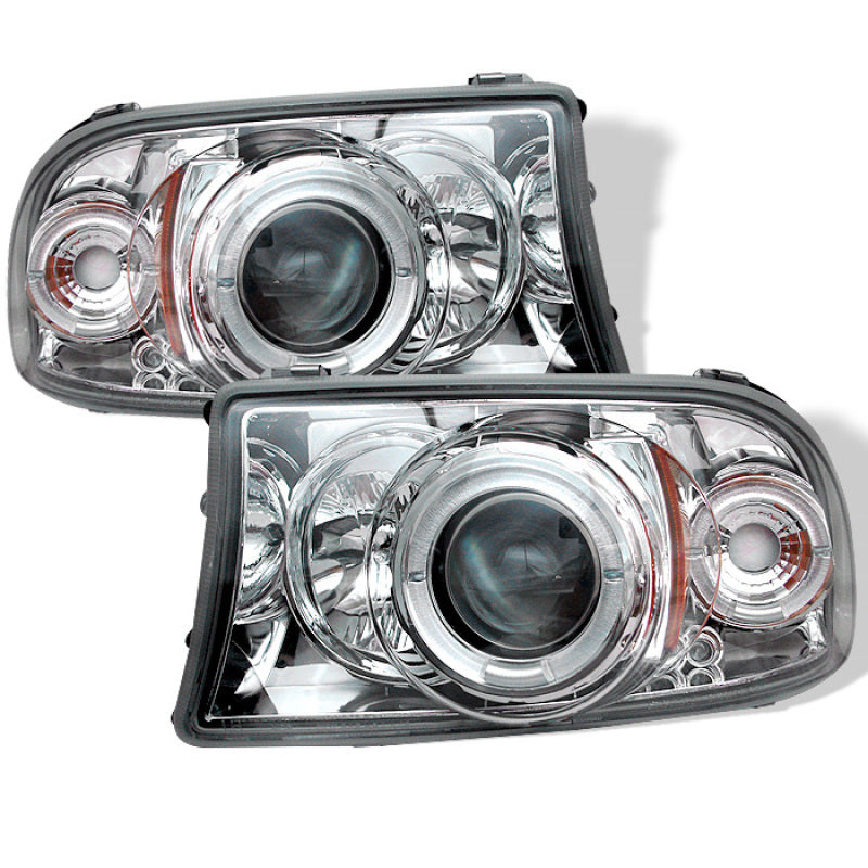 Spyder Dodge Dakota 97-04/Durango 98-03 1PC Projector Headlights LED Halo LED Chrm PRO-YD-DDAK97-C - Mammoth Racing -