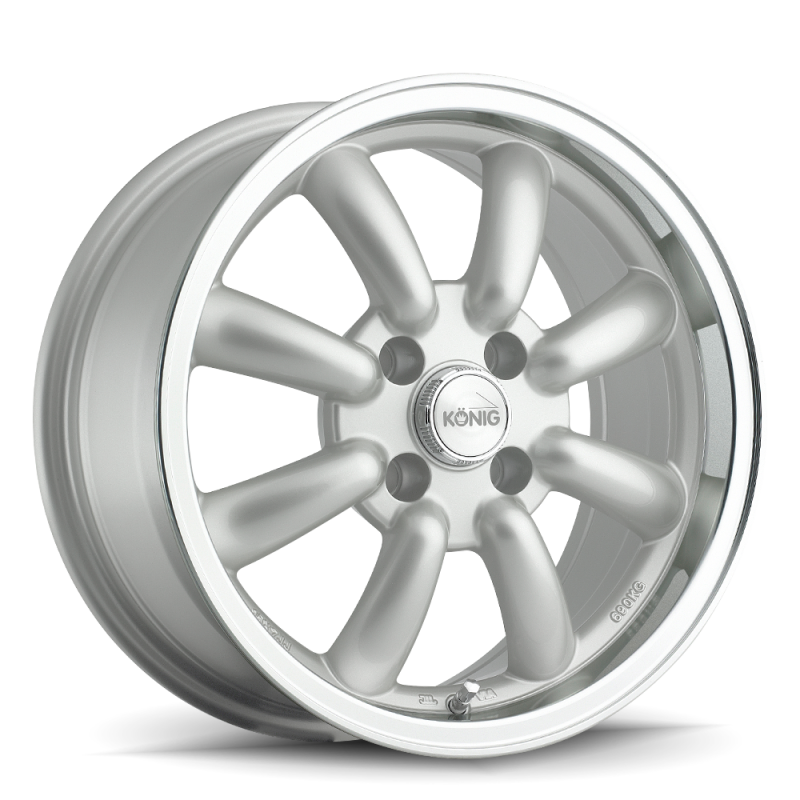 Konig Rewind 15x7 4x100 Et40 Silver - Mammoth Racing -