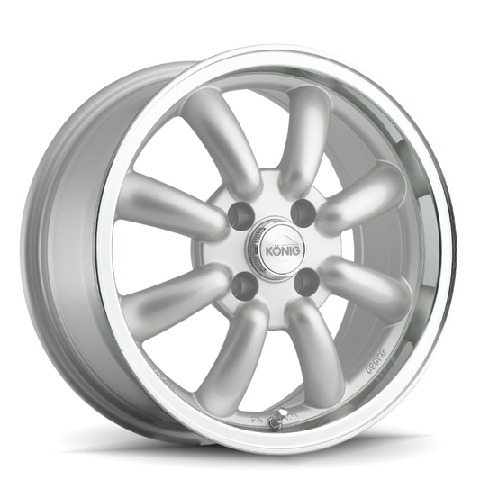 Konig Rewind 15x7 4x110 Et20 Silver - Mammoth Racing -