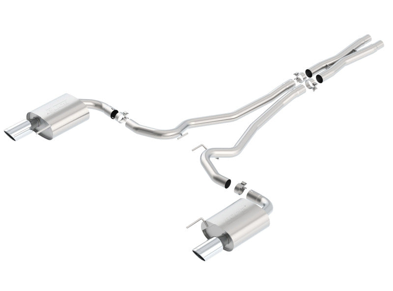 Borla S-Type Cat-Back 15-17 Ford Mustang GT 5.0L V8 MT/AT 2.5in pipe 4in tip - My Store