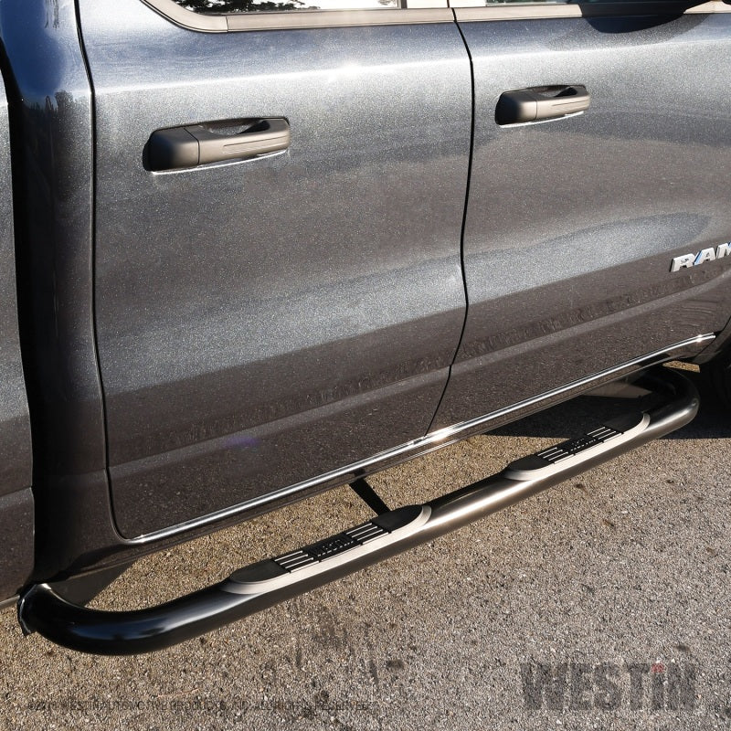 Westin 19-20 Ram 1500 Crew Cab E-Series 3 Nerf Step Bars - Black - Mammoth Racing -