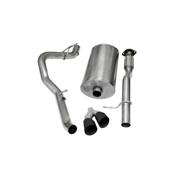 Corsa 09-13 Chevrolet Suburban 1500 5.3L V8 Black Sport Cat-Back Exhaust - Mammoth Racing -