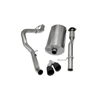 Corsa 09-13 Chevrolet Suburban 1500 5.3L V8 Black Sport Cat-Back Exhaust - Mammoth Racing -