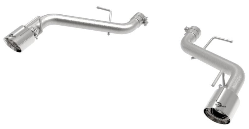 aFe POWER MACH Force-Xp 2.5in Axle-Back Exhaust System 16-20 Chevrolet Camaro SS V8 6.2L - Polished - Mammoth Racing -