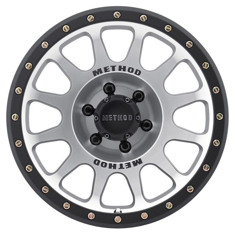 Method Mr305 NV 18x9 0mm Offset 6x5.5 108mm CB Machined/Black Street Loc Wheel - Mammoth Racing -