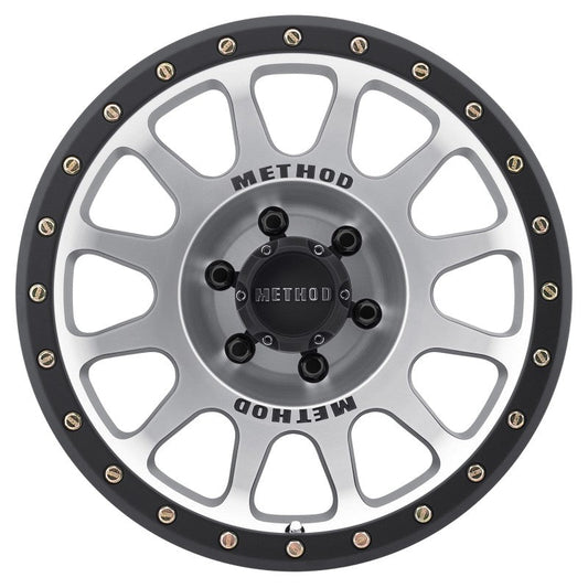 Method Mr305 NV 18x9 0mm Offset 6x5.5 108mm CB Machined/Black Street Loc Wheel