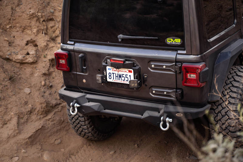DV8 Offroad 18-22 Jeep Wrangler JL Spare Tire Delete Kit w/Light Mounts - Mammoth Racing -
