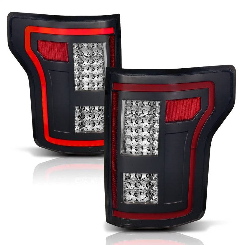 ANZO 15-17 Ford F-150 LED Taillights Black w/ Sequential - My Store