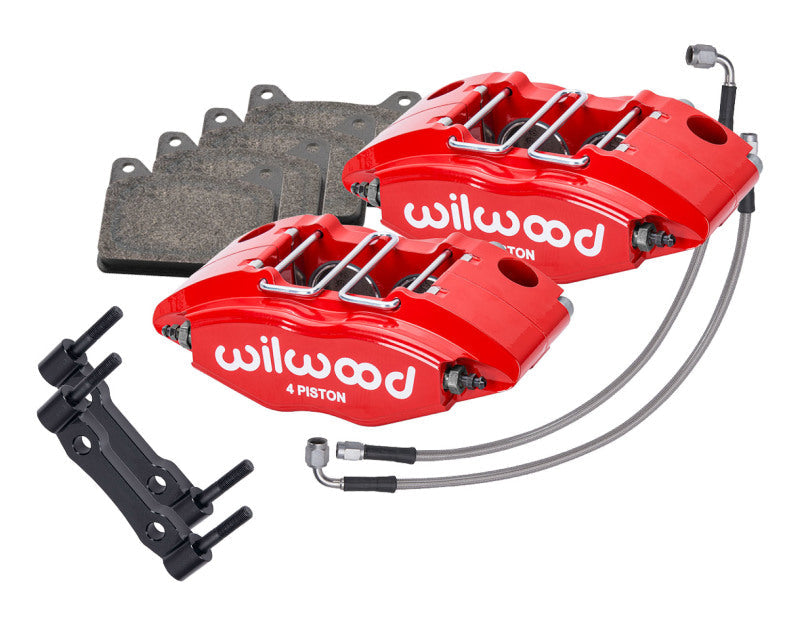 Wilwood 69-74 Porsche 911 Front Powerlite Caliper Kit 3in MT - Red - My Store