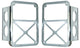 DV8 Offroad 2007-2018 Jeep JK Tail Lamp Guards Stainless - Mammoth Racing -