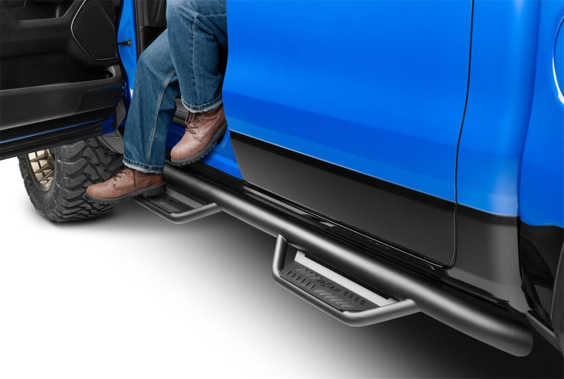 N-Fab Podium LG 19-20 Dodge RAM 1500 Crew Cab - Cab Length - Tex. Black - 3in - Mammoth Racing -