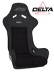 PRP Delta Composite Seat- Black (prp Silver Outline/Delta Silver- Black Stitching) - Mammoth Racing -