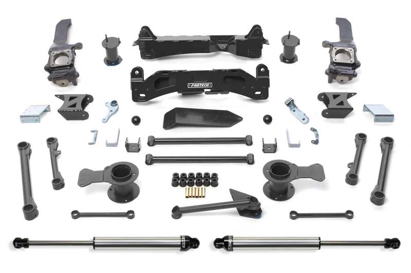 Fabtech 10-13 Toyota FJ 4WD 6in Basic Sys w/Rr Dlss Shks - Mammoth Racing -