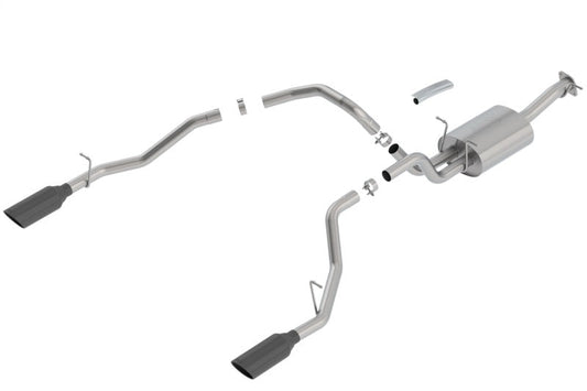 Borla 2019 RAM 1500 5.7L V8 AT 4DR Crew Cab Short Bed Atak SS Catback Exhaust - Black Chrome Tip - My Store