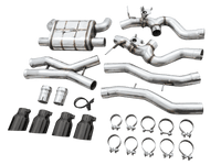 AWE SwitchPath Catback Exhaust for BMW G8X M3/M4 - Diamond Black Tips - My Store