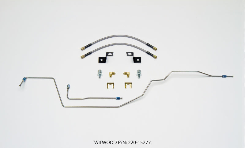 Wilwood Flexline Kit 14 inch -3 M10-1.0 IF 1/8 NPT 90 Deg w/tubing - My Store