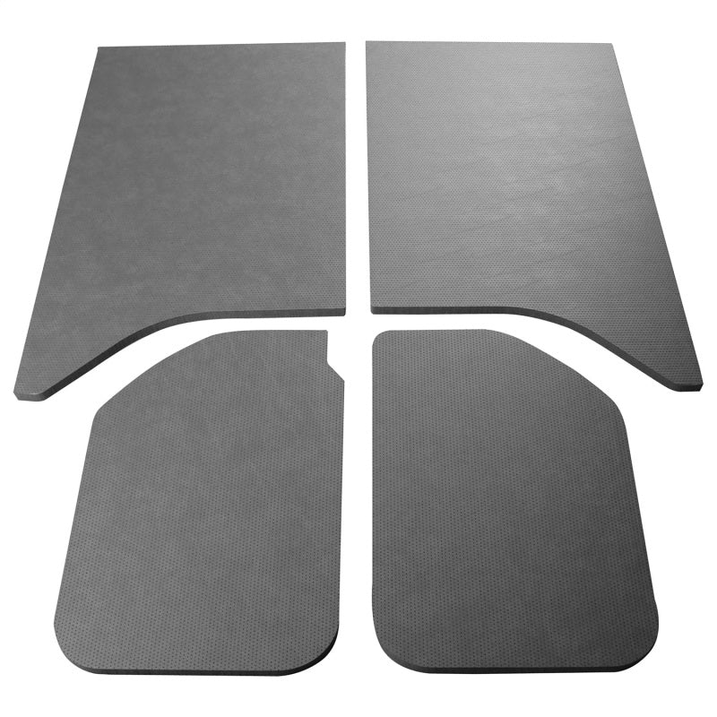 DEI 11-18 Jeep Wrangler JK 2-Door Leather Look Headliner Gray 4 Piece - Mammoth Racing -