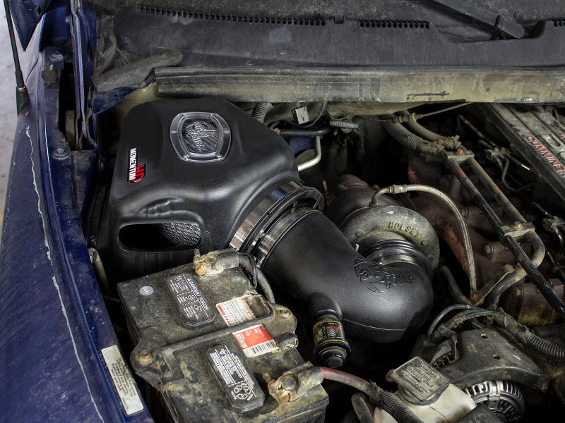 aFe Momentum HD Cold Air Intake System w/ Pro DRY S Filter Dodge Diesel Trucks 94-02 L6-5.9L (td) - Mammoth Racing -