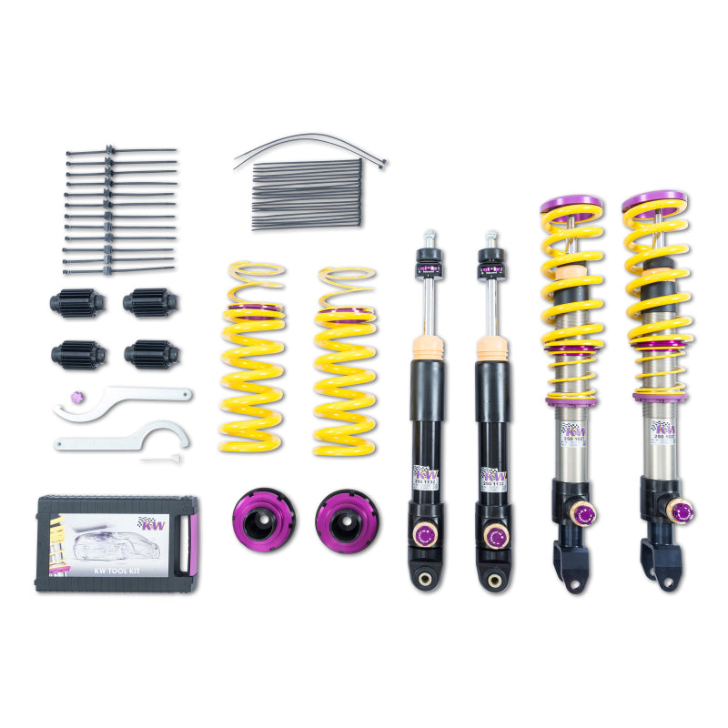 KW Coilover Kit V4 2017+ Mercedes C-Class (W205) AMG C63/C63 S Coupe w/ Electronic Dampening - Mammoth Racing -