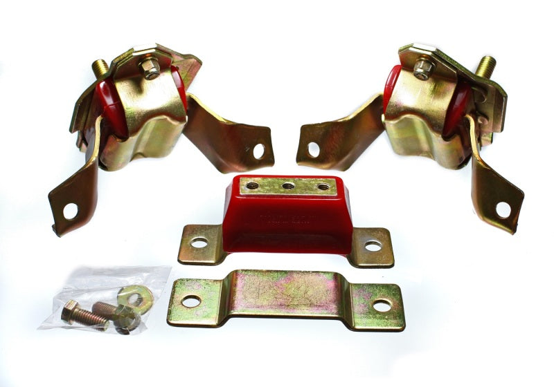 Energy Suspension 84-95 Ford Mustang 5.0 (302c.i.) V8 Red Motor & Transmission Mount Set - Mammoth Racing -