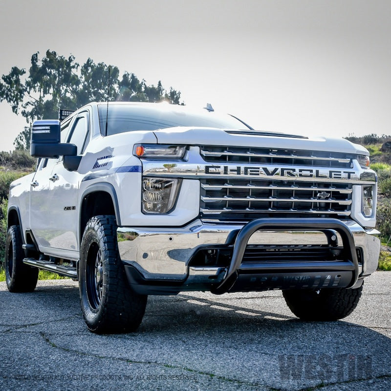 Westin 2020 Chevy Silverado 2500/3500 E-Series Bull Bar - Black - Mammoth Racing -