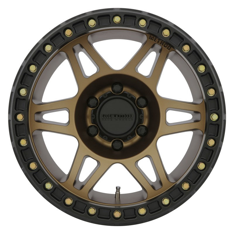 Method Mr106 Beadlock 17x9 -44mm Offset 5x5 71.5mm CB Method Bronze w/BH-H24125 Wheel - Mammoth Racing -