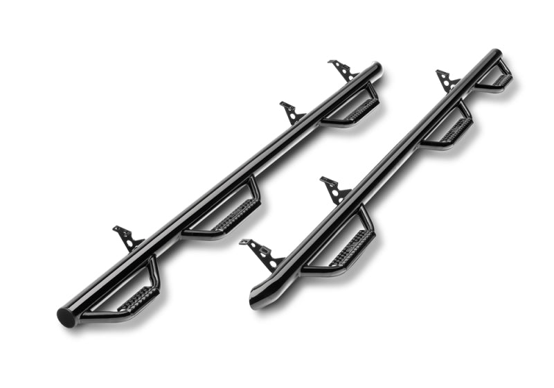 N-Fab Nerf Step 15-17 Ford F-150 SuperCab 6.5ft Bed - Gloss Black - Bed Access - 3in - Mammoth Racing -