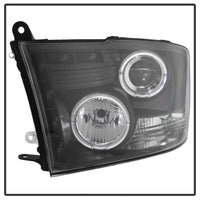 Spyder Dodge Ram 1500 09-14 10-14 Projector Headlights Halogen- LED Halo LED - Blk PRO-YD-DR09-HL-BK - Mammoth Racing -