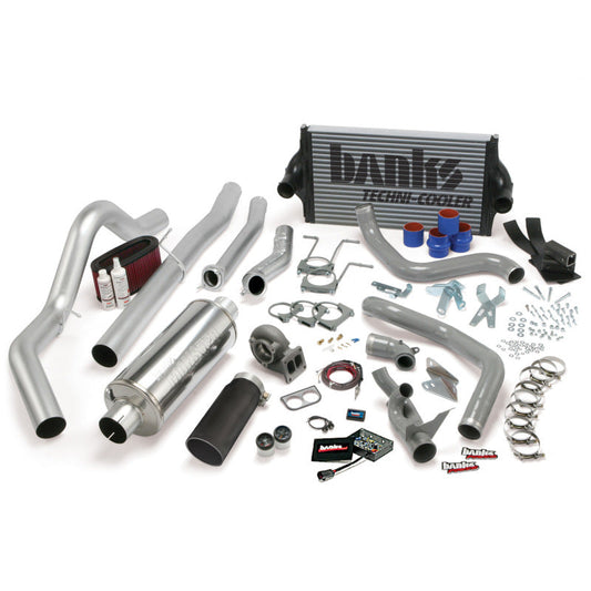 Banks Power 94-97 Ford 7.3L CCLB Auto PowerPack System - SS Single Exhaust w/ Black Tip - Mammoth Racing -